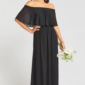 Show Me Your Mumu Black Hacienda Maxi Dress